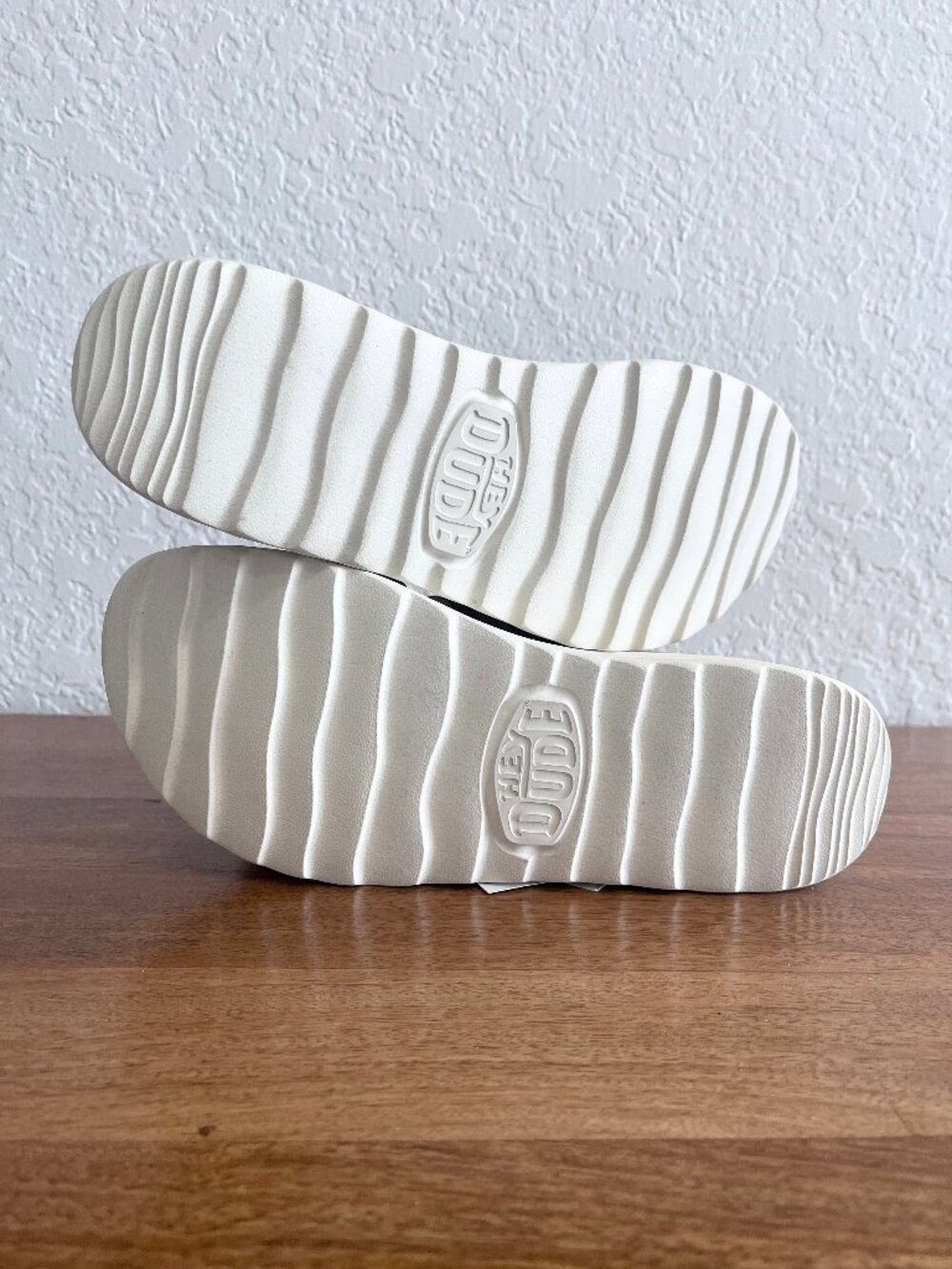 NEW! Hey Dude Del Ray Classic Slides Platform Sandals Tan 6 - Picture 13 of 13